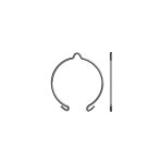 Anneau darret pour support d50 / d60 - somfy