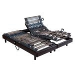 Sommier electrique bultex pop art sigma 2x80x200 cerisier lattes et plots