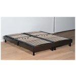 Essenzia - sommier electrique zen detente marron 2x90x200 lattes Essenzia - sommier electrique zen detente marron 2x90x200 lattes