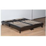 Sommier electrique essenzia zen emotion marron 90x200 lattes et plots
