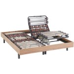 Vente - unique ? sommier �lectrique de relaxation 2 places 80x200 cm ? lattes et plots pour soutien optimal ...