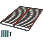 Ebac literie - sommier  lattes + pieds 120x190 iota - 36 lattes bois - fabrication franaise