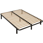 Sommier  lattes dmontable + pieds 140x190 - 36 lattes bois - fabrication franaise