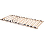 Acaza - sommier  lattes - flex optima - 90 x 200 cm - bois d'htre