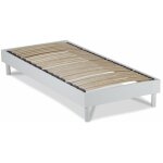 Maison aubertin - sommier  lattes en kit - bois - couleur blanche - 90x190 cm