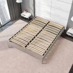 Maison aubertin - sommier � lattes en kit - bois - couleur naturelle 160x200 cm
