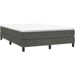 Sommier � lattes de lit gris fonc� 140x200 cm velours