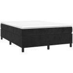 Sommier � lattes de lit noir 140x200 cm velours