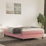 Sommier � lattes de lit rose 120x200 cm velours
