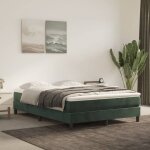 Sommier � ressorts de lit vert fonc� 140x190 cm velours