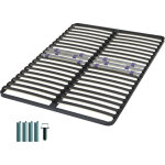 Ebac literie - sommier  lattes + pieds 140x190 c223 - 40 lattes bois - fabrication franaise