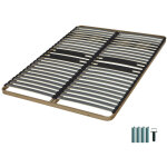 Ebac literie - sommier  lattes + pieds 140x190 c322 - 44 lattes bois - fabrication franaise