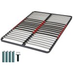 Ebac literie - sommier à lattes + pieds 140x190 c34 - 40 lattes bois - fabrication française Ebac literie - sommier à lattes + pieds 140x190 c34 - 40 lattes bois - fabrication française