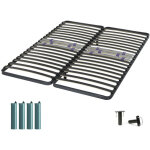 Sommier  lattes + pieds 2x80x200 c223 - 42 lattes bois - fabrication franaise