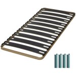 Ebac literie - sommier à lattes + pieds 90x190 c310 - 10 lattes bois - fabrication française Ebac literie - sommier à lattes + pieds 90x190 c310 - 10 lattes bois - fabrication française