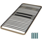 Ebac literie - sommier à lattes + pieds 90x200 c322 - 23 lattes bois - fabrication française Ebac literie - sommier à lattes + pieds 90x200 c322 - 23 lattes bois - fabrication française