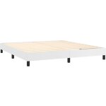 D�coshop26 - sommier � lattes sur pieds cadre de lit 180x200 cm synth�tique blanc tdl0207360