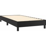 D�coshop26 - sommier � lattes sur pieds cadre de lit 80x200 cm synth�tique noir tdl0206986