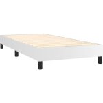 Sommier à lattes sur pieds cadre de lit 90x190 cm synthétique blanc tdl0207353 Sommier à lattes sur pieds cadre de lit 90x190 cm synthétique blanc tdl0207353