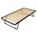 Ebac literie - sommier en mtal gigogne 90x190 - 20 lattes bois - gain de place - made in france