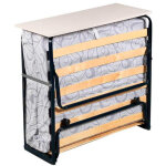 Sommier pliant plegatin avec matelas en mousse 90x190cm