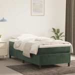 Bonnevie - sommier  ressorts de lit - sommier pour adulte et enfant - vert fonc 80x200 cm velours bv849683 ...
