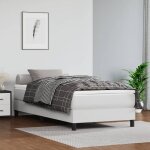 Sommier  ressorts de lit blanc 100x200 cm similicuir