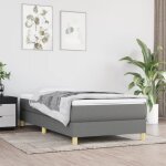Sommier  ressorts de lit gris fonc 90x190 cm tissu