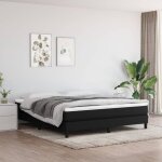 Maison chic - sommier à ressorts de lit cadre à lattes pour lit adulte noir 180x200 cm tissu 49563 Maison chic - sommier à ressorts de lit cadre à lattes pour lit adulte noir 180x200 cm tissu 49563