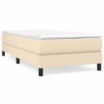 Bonnevie - sommier  ressorts de lit rsistant et confortable, tapissier  lattes, crme 90x190 cm tissu ...
