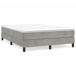 Bonnevie - sommier � ressorts de lit r�sistant et confortable, tapissier � lattes, gris clair 140x200 ...