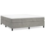 Bonnevie - sommier � ressorts de lit r�sistant et confortable, tapissier � lattes, gris clair 180x200 ...