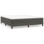 Bonnevie - sommier � ressorts de lit r�sistant et confortable, tapissier � lattes, gris fonc� 180x200 ...