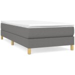 Bonnevie - sommier  ressorts de lit rsistant et confortable, tapissier  lattes, gris fonc 90x190 ...