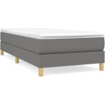 Bonnevie - sommier � ressorts de lit r�sistant et confortable, tapissier � lattes, gris fonc� 90x200 ...