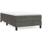 Bonnevie - sommier � ressorts de lit r�sistant et confortable, tapissier � lattes, gris fonc� 90x200 ...