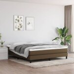 Bonnevie - sommier  ressorts de lit rsistant et confortable, tapissier  lattes, marron fonc 180x200 ...