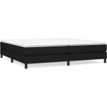 Bonnevie - sommier � ressorts de lit r�sistant et confortable, tapissier � lattes, noir 200x200 cm tissu ...