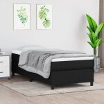 Bonnevie - sommier � ressorts de lit r�sistant et confortable, tapissier � lattes, noir 90x200 cm tissu ...