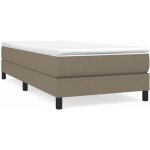 Bonnevie - sommier � ressorts de lit r�sistant et confortable, tapissier � lattes, taupe 90x200 cm tissu ...