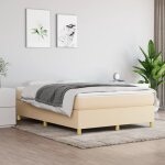 Sommier  ressorts de lit crme 140x200 cm tissu