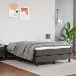 Vidaxl - sommier � ressorts de lit gris 120x200 cm similicuir
