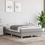 Sommier  ressorts de lit gris clair 120x200 cm tissu
