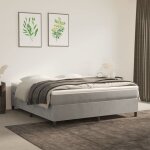 Sommier  ressorts de lit gris clair 160x200 cm velours