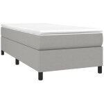Sommier  ressorts de lit gris clair 90x190 cm tissu