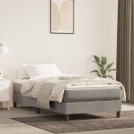 Sommier  ressorts de lit gris clair 90x200 cm velours