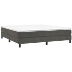 Sommier  ressorts de lit gris fonc 180x200 cm velours