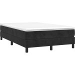 Sommier � ressorts de lit noir 120x200 cm velours