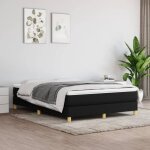 Sommier  ressorts de lit noir 140x200 cm tissu