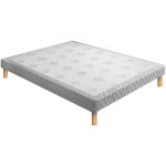 Sommier tapissier 140x190cm - beige - m�dium eg�rie